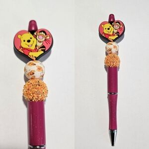 Set of 4 Winnie The Pooh and friends beaded pens